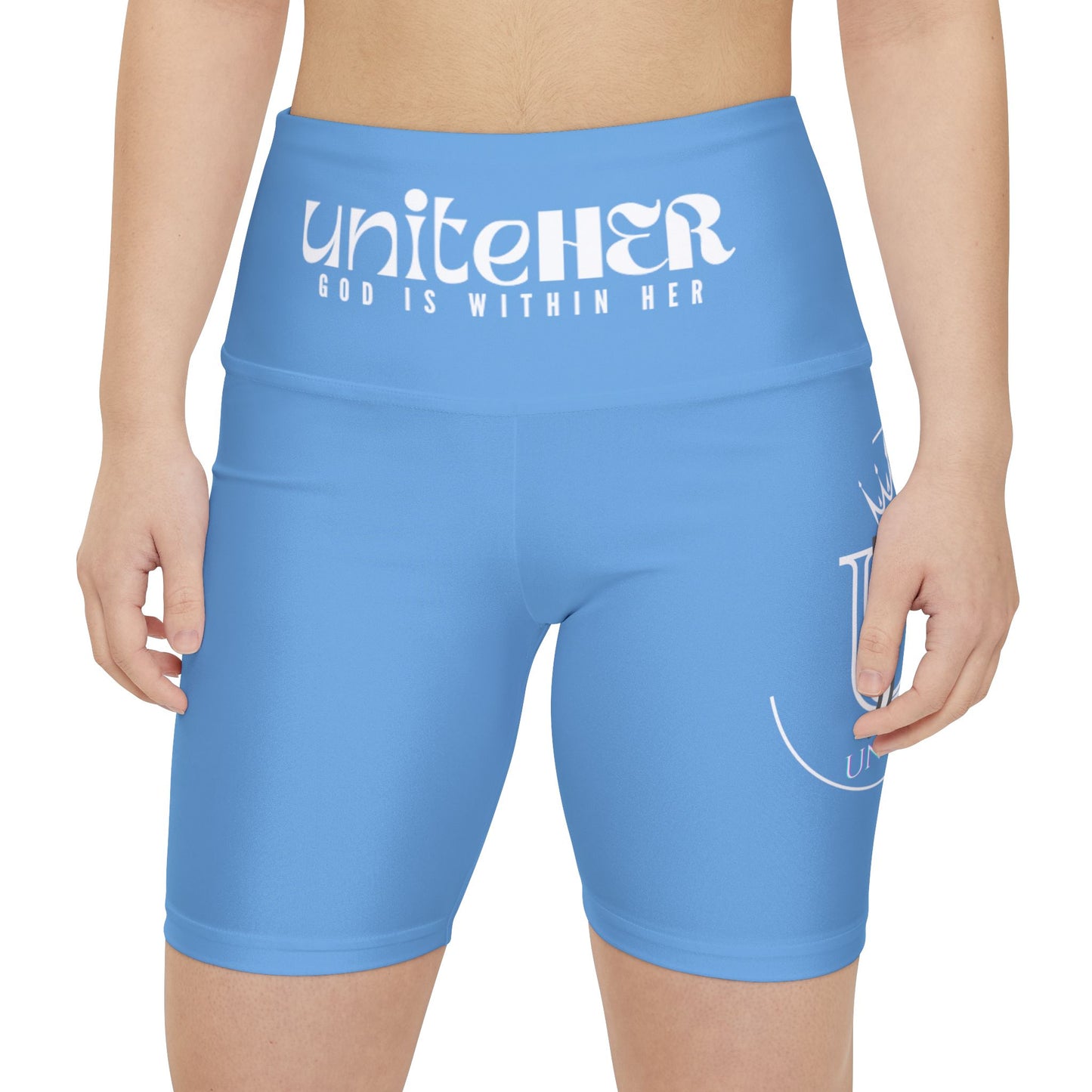 UniteHER Women's Workout Shorts (LBLUE)