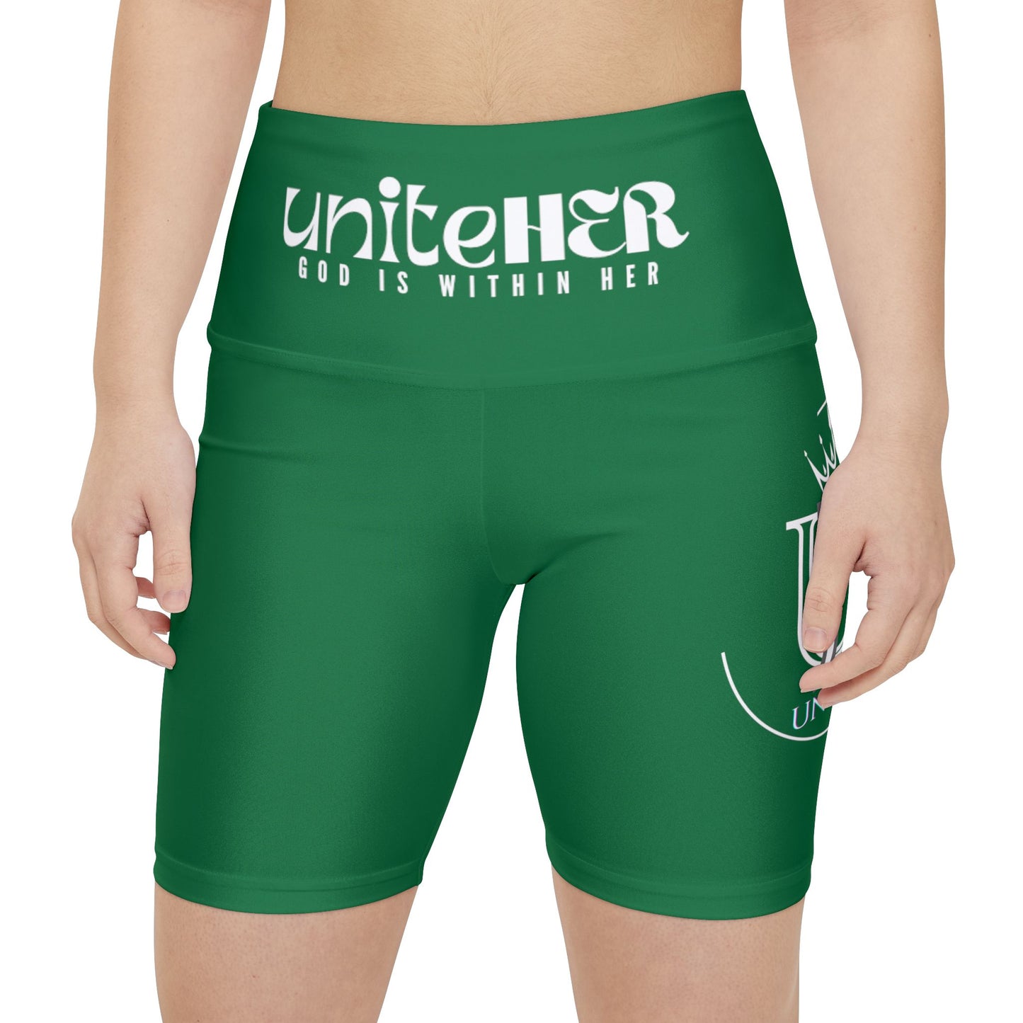 UniteHER Women's Workout Shorts (HUNTERGREEN)