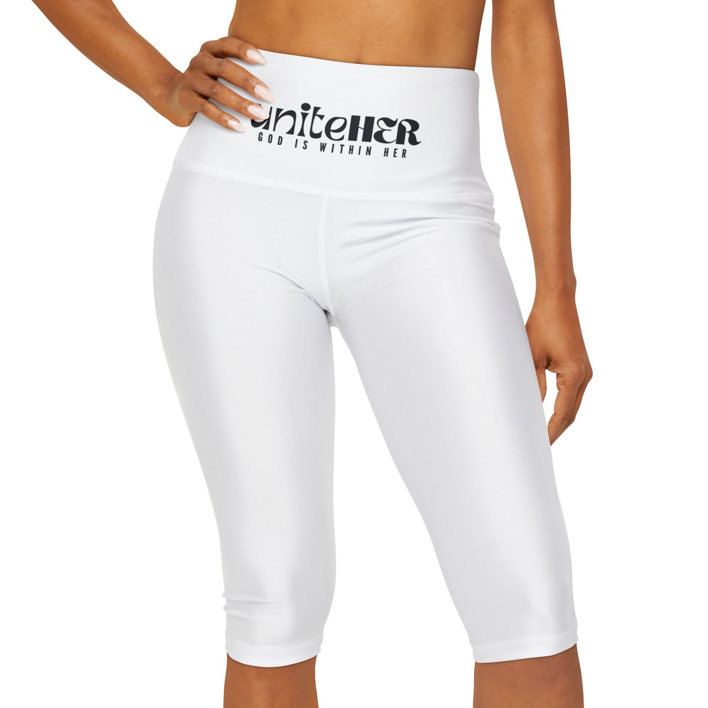UniteHER Yoga Capri Leggings (WHT)