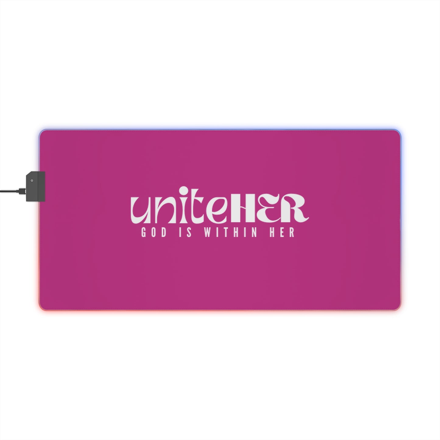 UniteHER LED Gaming Mouse Pad (PNK)